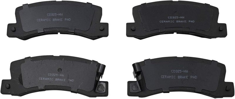 TRQ Rear Brake Pads Ceramic Hardware Compatible with 1990-1991 Lexus ES250 1992-1999 ES300 1999-2003 RX300 1987-1999 Toyota Camry 1986-1995 Celica 1999-1999 Solara - Image 5